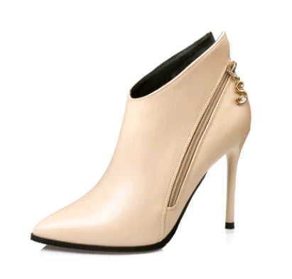 Stylish Pointed Toe Martin Boots for Women, Autumn/Winter