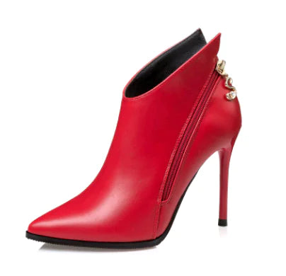 Stylish Pointed Toe Martin Boots for Women, Autumn/Winter