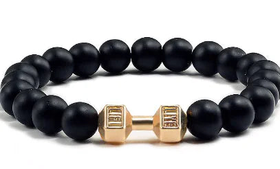 Volcanic Stone Bracelet, Natural Bead Wristband, LIVE LIFT